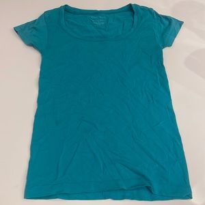 Teal White House black market stretch t-shirt